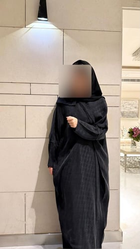 Half Bisht – Washed Silk with Jacquard Texture in...