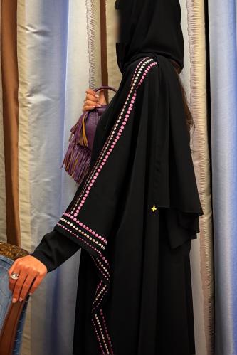 Bisht – Black with Multicolor Embroidery العربية ر.س الخيارات والكمية Long trim Bisht ALL Half bisht Abaya Black Abaya اضف تصنيف ا...