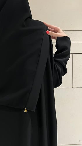 Half Bisht with Fringe Collar