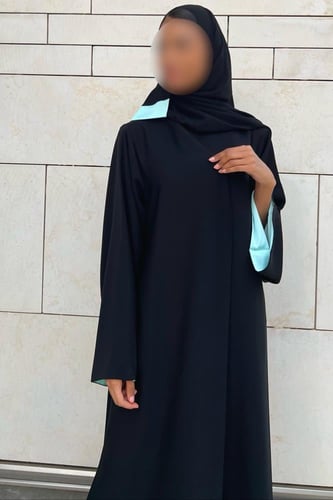 Wide Sleeve Lined in Tiffany