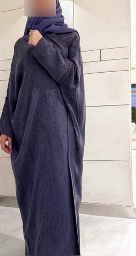 Half-Bisht Abaya – Washed Japanese Silk in Antique...