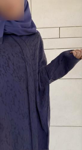 Half-Bisht Abaya – Washed Japanese Silk in Antique...