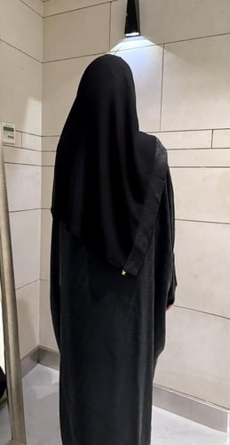Half Bisht – Washed Silk with Jacquard Texture in...