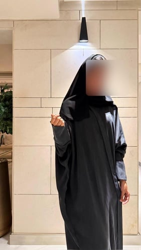 Half Bisht – Plain Washed Black Japanese Silk