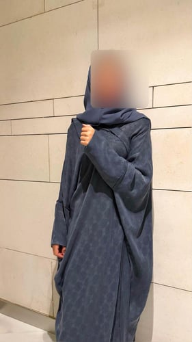 Half Bisht Abaya – Washed Japanese Silk in Muted T...