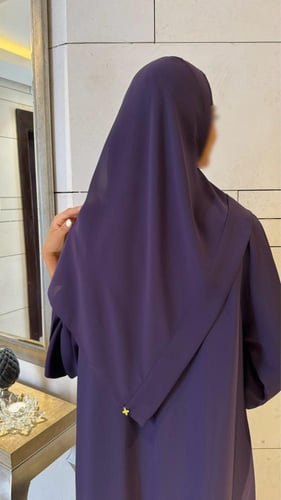 A line Purple Abaya