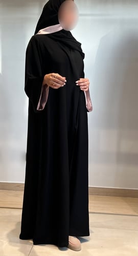 Wide Sleeve Lined in Baby Pink