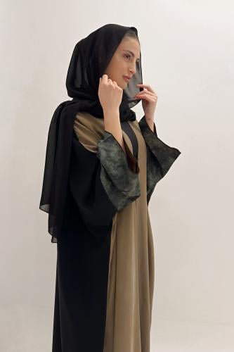 Quarter Bisht – Washed Japanese Silk in Olive Anti...