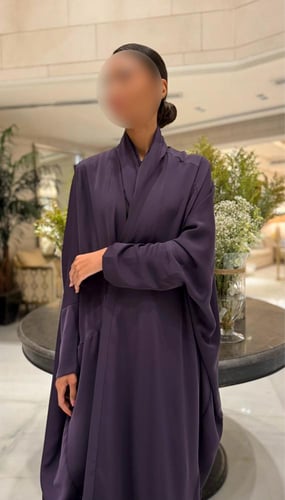 Purple half bisht