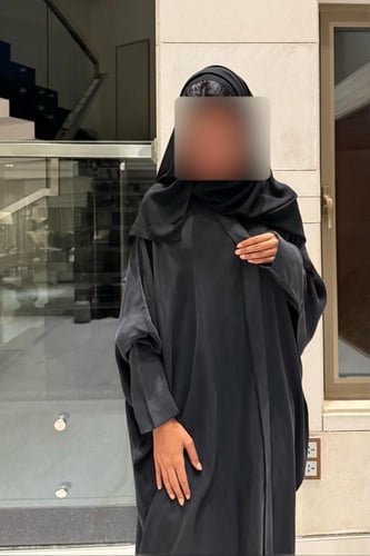 Half Bisht – Plain Washed Black Japanese Silk