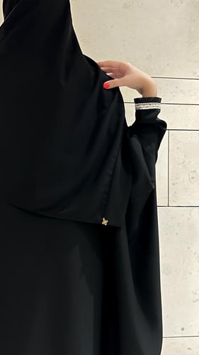 Half Bisht with Fringe sleeves