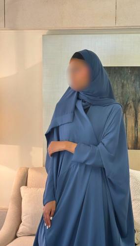 SLATE BLUE half bisht