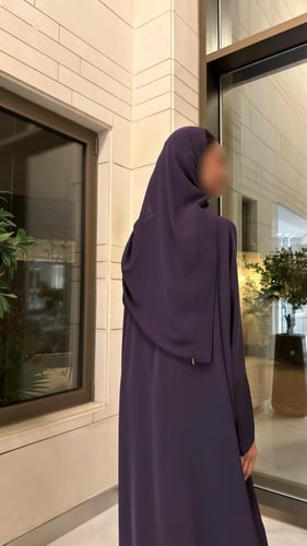 Purple half bisht