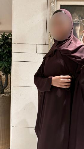 Burgundy Half Bisht