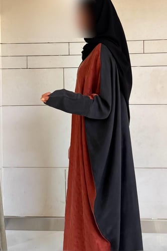 Half Bisht Abaya – Washed Japanese Silk in Black &...