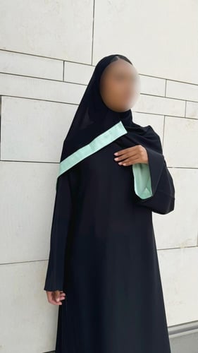 Wide Sleeve Lined in Mint green