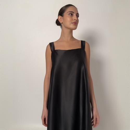 Black Under Abaya Dress with Sleeveless Design