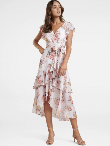 Floral Printed Wrap Dress