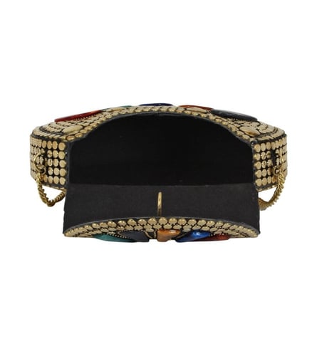 Multicoloured Stones clutch