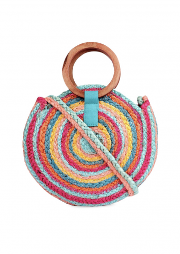 Handmade Colourful Jute Bag