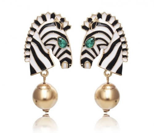 Zebra Earrings