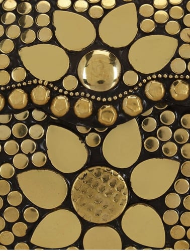 Gold-Toned Envelope Clutch