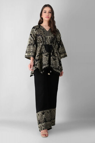 Waist Blouse & Flared Pants