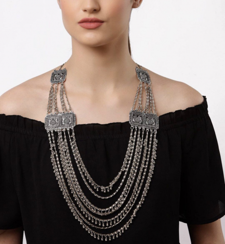 Oxidised Silver Necklace