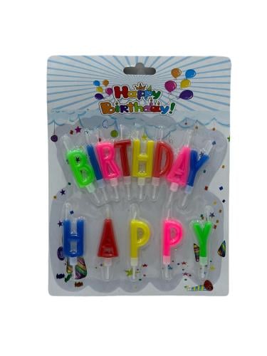 شمع حفلات حروف