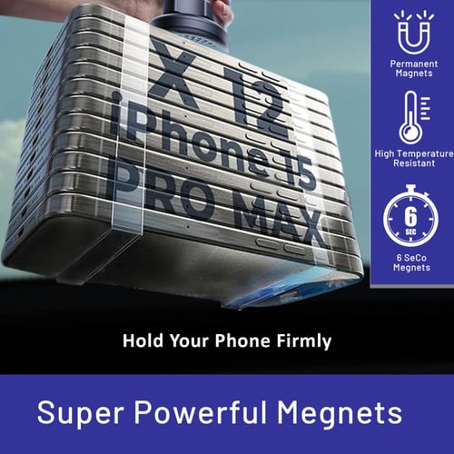حامل جوال للسيارة مغناطيس قوي تثبيت على فتحة التكي...