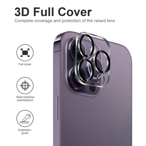 [3 قطع ] واقي حماية عدسات كاميرا ايفون 16 برو و 16...