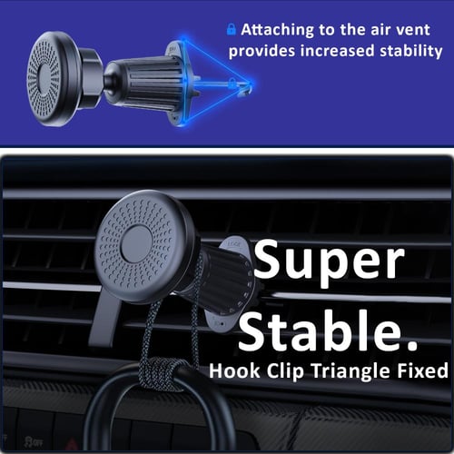 حامل جوال للسيارة مغناطيس قوي تثبيت على فتحة التكي...