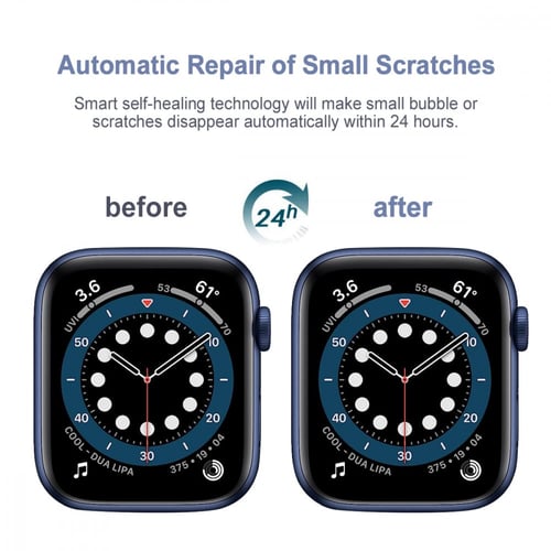 [ 3 قطع ] حماية شاشة ساعة ابل 44 مم الاصدار SE 6/5...