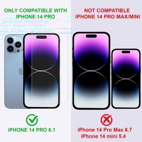 [3 قطع ] واقي حماية شاشة ايفون 14 برو 6.1 انش.