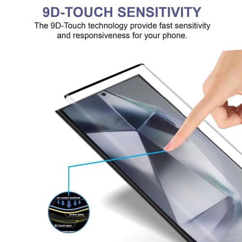 [2 قطع] واقي حماية شاشة سامسونج جالكسي S24 الترا ه...