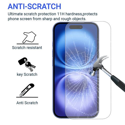 [3 قطع ] واقي حماية شاشة ايفون 16 6.1 انش