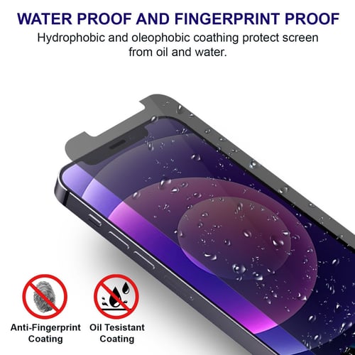 [2 قطع ] واقي حماية شاشة للخصوصية ايفون 12/12 برو...