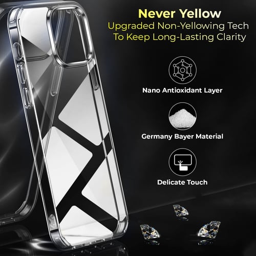 كفر حماية ايفون 12 شفاف كريستالي 6.1 انش