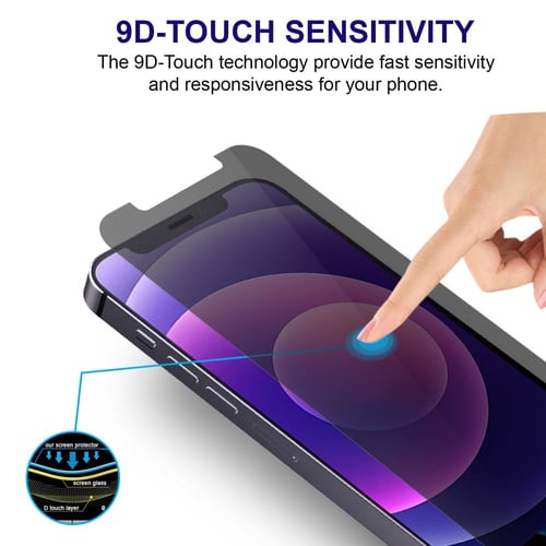 [2 قطع ] واقي حماية شاشة للخصوصية ايفون 11 / اكس ا...