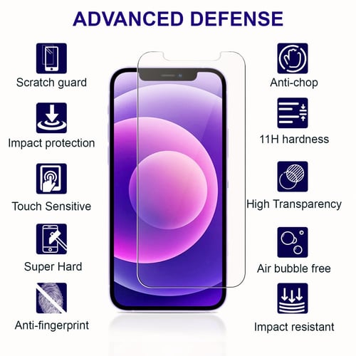 [3 قطع ] واقي حماية شاشة ايفون 12 برو ماكس 6.7 انش...