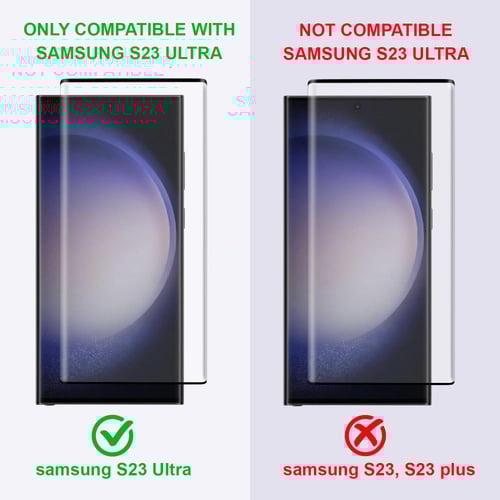 [ 2 قطع ] واقي حماية شاشة سامسونج جالكسي S23 الترا...