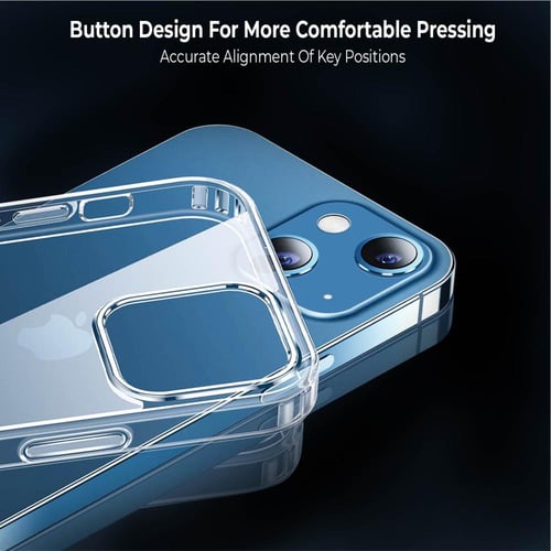 جراب كفر ايفون 15 شفاف كريستالي 6.1 انش