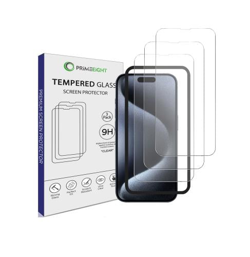 [3 قطع ] واقي حماية شاشة ايفون 15 برو 6.1 انش