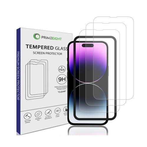 [3 قطع ] واقي حماية شاشة ايفون 14 برو 6.1 انش.