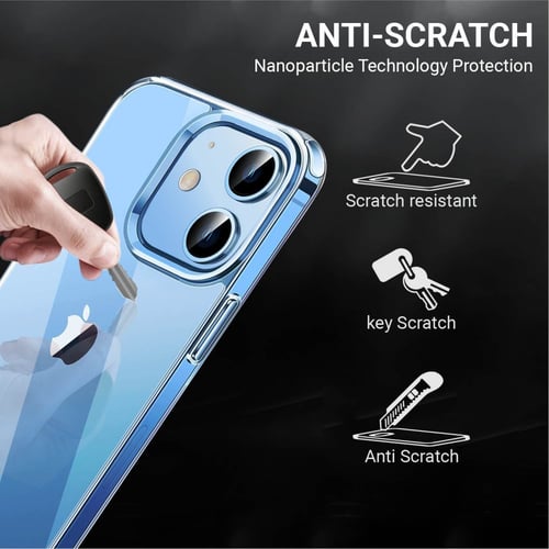 كفر حماية ايفون 12 شفاف كريستالي 6.1 انش