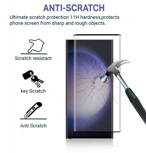 [ 2 قطع ] واقي حماية شاشة سامسونج جالكسي S23 الترا...