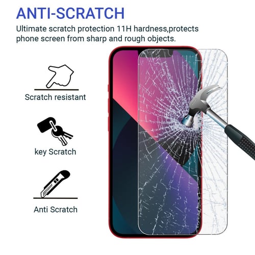 [3 قطع ] واقي حماية شاشة ايفون 13 برو ماكس 6.7 انش...