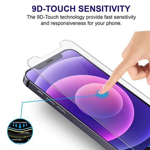 [3 قطع ] واقي حماية شاشة ايفون 11 / XR ايفون 6.1 ا...