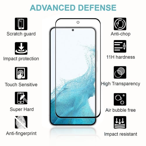 [2 قطع ] واقي حماية شاشة سامسونج جالكسي S22 هاتف 6...