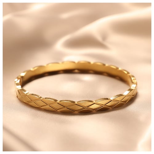 Cross Textured Bangle